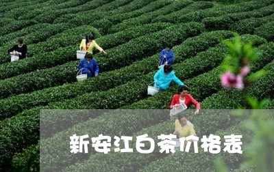 新安江白茶价格表/2023062118404