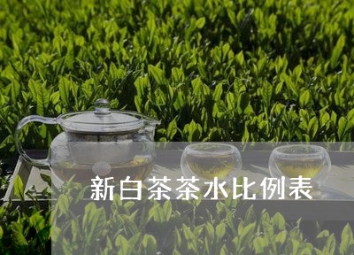 新白茶茶水比例表/2023062142826