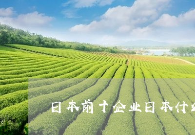 日本前十企业日本什么茶叶有名/2023053110693