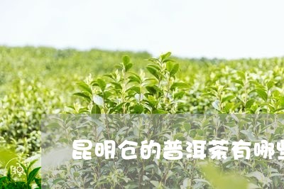 昆明仓的普洱茶有哪些/2023093013939