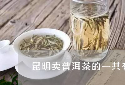 昆明卖普洱茶的一共有几个/2023112826281