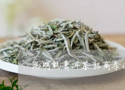 昆明熟普洱茶招商条件/2023092588583