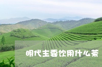 明代主要饮用什么茶/2023042125182