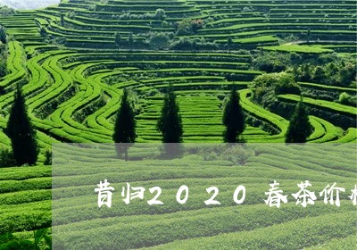 昔归2020春茶价格/2023061007059