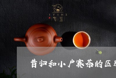 昔归和小户赛茶的区别/2023092191592