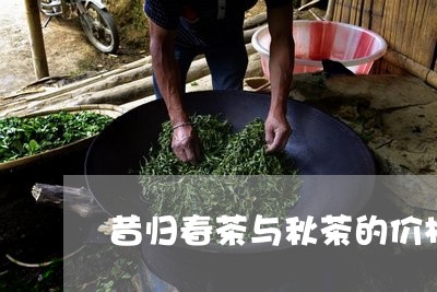 昔归春茶与秋茶的价格/2023061063926