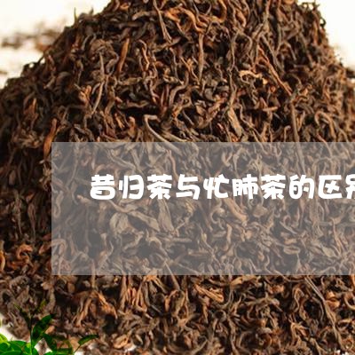 昔归茶与忙肺茶的区别/2023092102706