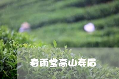 春雨堂高山寿眉/2023112467271