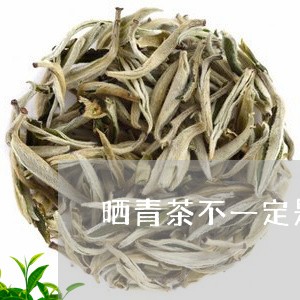 晒青茶不一定是普洱茶吗/2023082440015