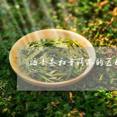 晒青茶和普洱茶的区别/2023062329714