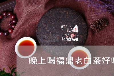 晚上喝福鼎老白茶好吗吗/2023092231626