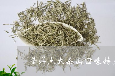 普洱六大茶山口味特点/2023092560514