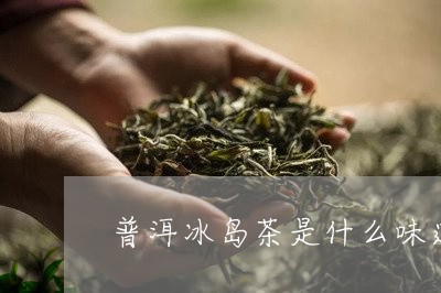 普洱冰岛茶是什么味道/2023061427048