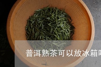 普洱熟茶可以放冰箱吗/2023061386057