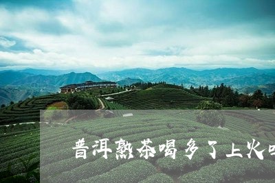 普洱熟茶喝多了上火吗/2023061373726