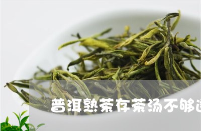 普洱熟茶存茶汤不够透/2023092502717