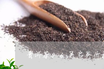 普洱茶06吴启英价格/2023062317272