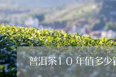 普洱茶10年值多少钱一斤/2023051350602