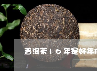 普洱茶16年是好年份吗/2023103158371