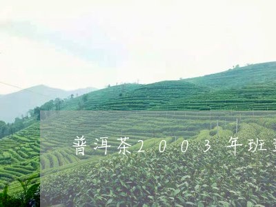 普洱茶2003年班章/2023080185927