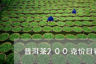 普洱茶200克价目表图片/2023121625847