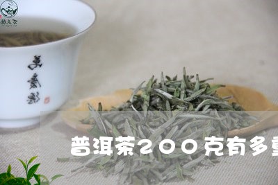 普洱茶200克有多重/2023100695938