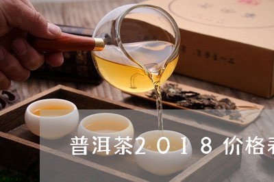 普洱茶2018价格表/2023080116927