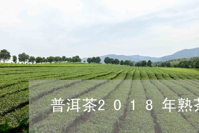 普洱茶2018年熟茶饼多少钱/2023110627271