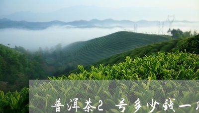 普洱茶2号多少钱一斤/2023061416273