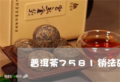 普洱茶7581销法砖/2023080171948