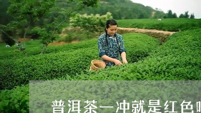 普洱茶一冲就是红色吗/2023092883838