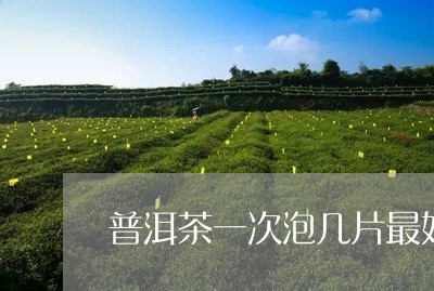 普洱茶一次泡几片最好/2023061689794