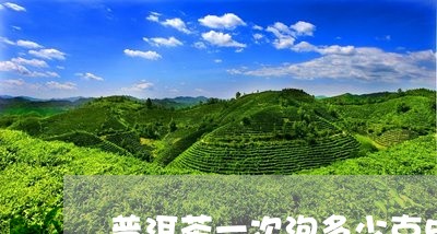 普洱茶一次泡多少克500毫升水/2023060395268