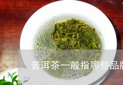 普洱茶一般指哪些品牌的茶/2023082934714