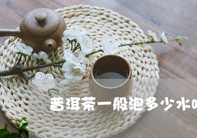 普洱茶一般泡多少水喝/2023061571957