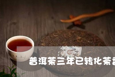 普洱茶三年已转化茶香吗/2023081447379