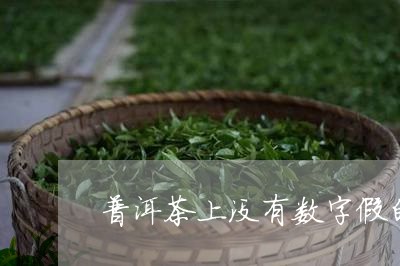 普洱茶上没有数字假的/2023092756258