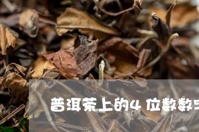 普洱茶上的4位数数字/2023092732705