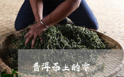 普洱茶上的字/2023042895870