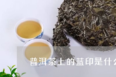 普洱茶上的蓝印是什么/2023092930593