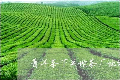 普洱茶下关坨茶厂地址/2023072422604