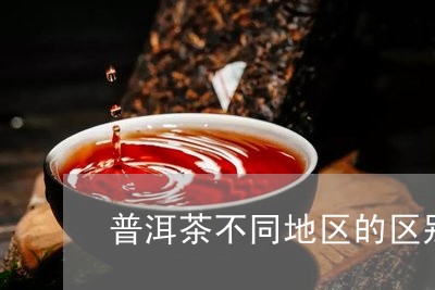 普洱茶不同地区的区别/2023093084936