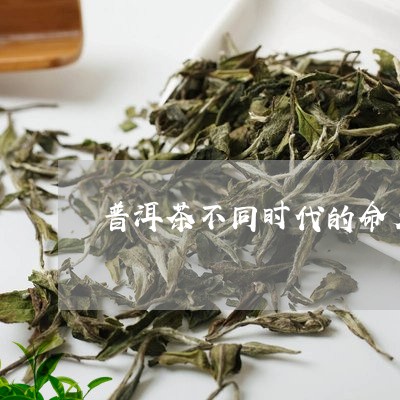 普洱茶不同时代的命名/2023092730584