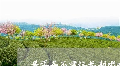 普洱茶不建议长期喝吗百度/2023110684948