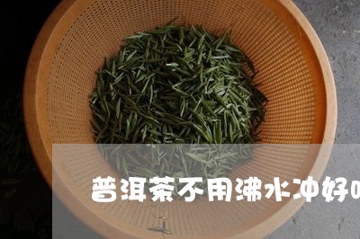 普洱茶不用沸水冲好吗/2023100676959