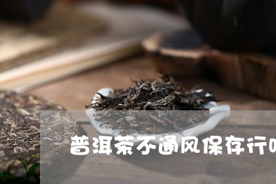 普洱茶不通风保存行吗/2023100517283