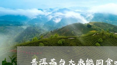 普洱茶与大枣能同食吗/2023092903068