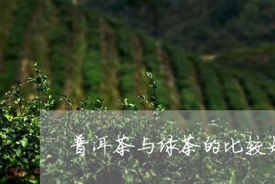 普洱茶与绿茶的比较好/2023072342817