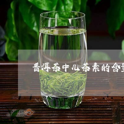 普洱茶中儿茶素的含量/2023072377462