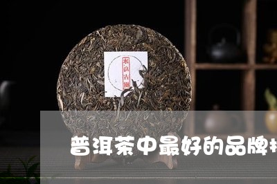 普洱茶中最好的品牌排名/2023102470515